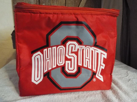 12 pack Insulated Cooler Ohio State Buckeye 10 1/2" x 8.5 x 9" soft side Cover