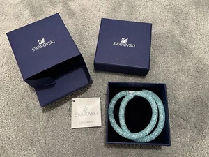 New with box Swarovski Stardust Bracelet Blue & Silver - Picture 1 of 5