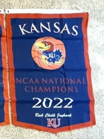 2'x3' Kansas Jayhawks 2022 Basketball NCAA National Champions Banners/Flags Cover