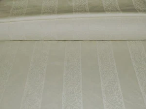 Sheet Set 100% Cotton Sateen Jacquard Stripes Ivory Custom Deep Pocket Size - Picture 1 of 1