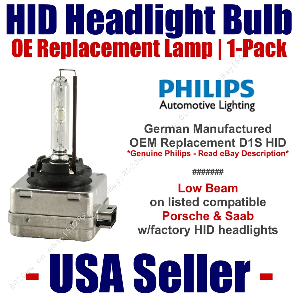 Faro OE HID haz bajo GENUINO alemán PHILIPS se adapta a Select Porsche y Saab D1S Foto 1 de 1