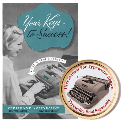 Máquina de escribir Underwood Finger Flite Champion años 50 manual de instrucciones del usuario Foto 1 de 4