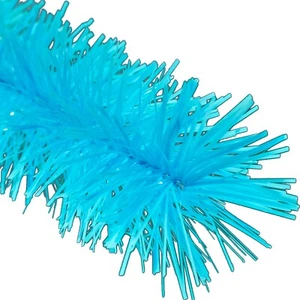 30FT Shiny Light Baby Blue Tinsel Garland Christmas Plastic Fringe Foil - Picture 1 of 5