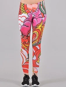 adidas Originals A96217 Rita Ora DragonPrint MultiLeggings UK6,EU32,US XS New258 - Picture 1 of 10