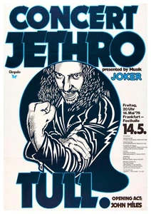 Reproduction "Jethro Tull 1976" Music Poster, Wall Art, Size: A2 - Bild 1 von 1