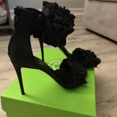 Tacones de aguja Sam Edelman negros Sawyer seda 8 Foto 1 de 4