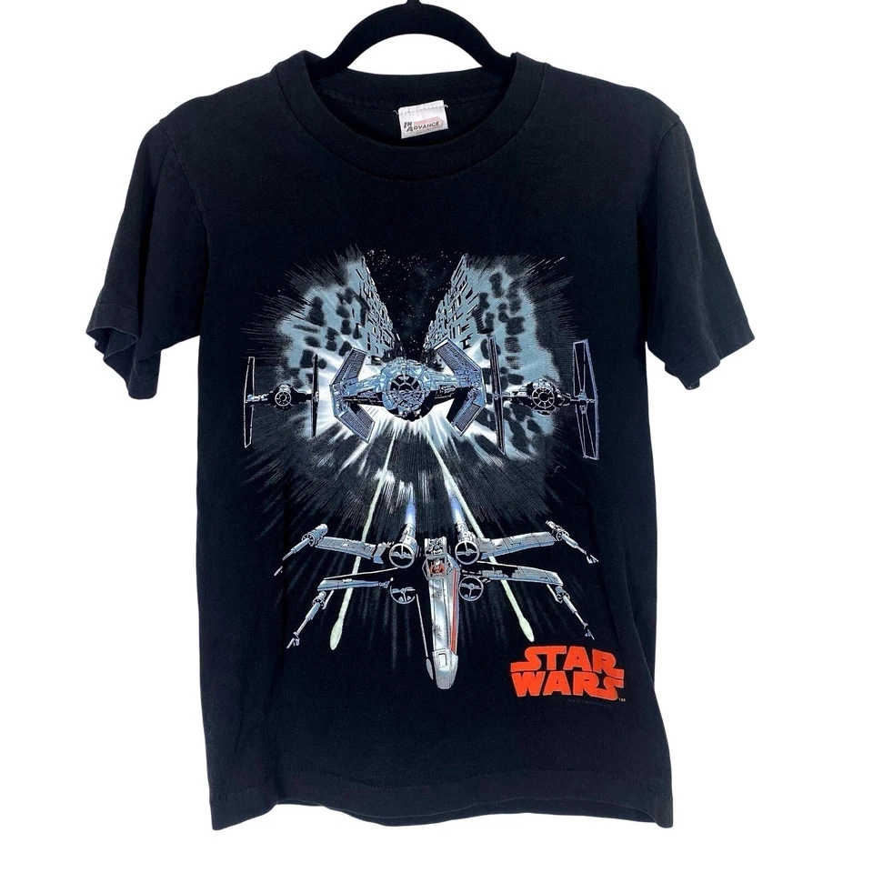 Camiseta De Colección 1998 Star Wars Niños Mediana 10/12 Rogue Squadron Videojuego Promo Foto 1 de 4