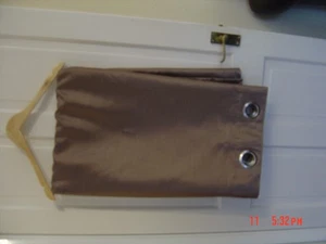 1 PAIR EYELET CURTAINS - Picture 1 of 4