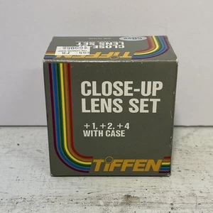 Tiffen 58mm Close-Up Lens Filter Set - +1/ +2 / +4 With Case & Spec Sheet -Japan - Picture 1 of 3
