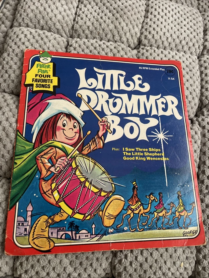 Happy Holiday Peter Pan Records Four Favorite Christmas Songs Little Drummer Boy - Image 1 of 3