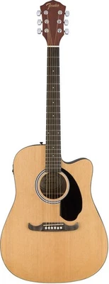 Fender FA-125CE Dreadnought Natural Walnut Westerngitarre mit Pickup - NEU