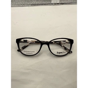 Superflex Eyeglasses Black Tortoise Handmade Acetate sf 602 s400 - Picture 1 of 4