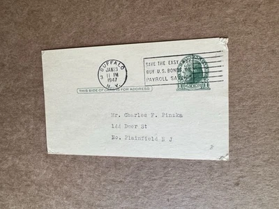 US 1940s Dr CF Pinzka Postal Card (08) +Renown Mathematician  +Math Discussion - Image 1 of 2