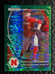 2021 Panini Prizm Draft Picks Spencer Schwellenbach #PDP59 Green Pulsar Prizm RC - Picture 1 of 2