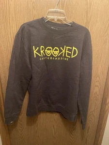 Mens Medium Vintage Krooked Skateboarding Crew neck Sweatshirt - Picture 1 of 9