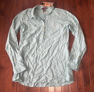 Nuevo con etiquetas Top de investigación al aire libre túnica popover mediana Coralie manga larga verde cáñamo Foto 1 de 4