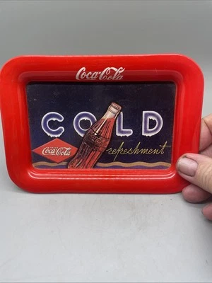 Vintage Coca-Cola Coke Small Tin Tray 6 1/2" X 4 1/2" - Image 1 of 4