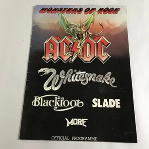AC/DC, Whitesnake, Slade - Monsters of Rock - Original 1981 large tour programme - Bild 1 von 7