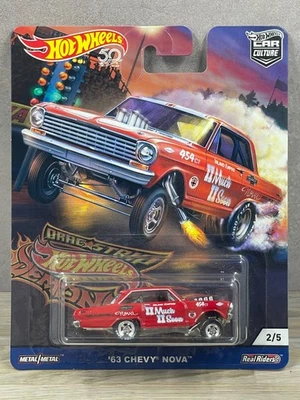 风火轮汽车文化 - Drag Strip Demons '63 雪佛兰 Nova #2/5 - 带保护 — 第 1/4 张图片