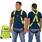Full Body Safety Harness Fall Protection 1 D Ring Grommet ANSI JORESTECH