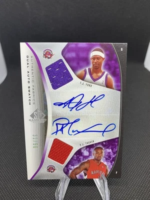 TJ FORD / PJ TUCKER 2006-07 SP GAME USED DUAL AUTO PATCH JERSEY 31/50 - Image 1 of 3