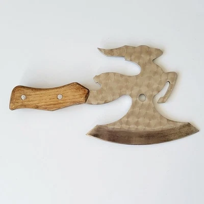 Deer vintage Meat cleaver 70s  Antique  Kitchen Soviet Axe Soviet Chopper - Image 1 of 4