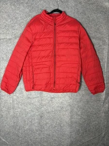 Vintage GAP Men XL Down Puffer Jacket Quilted Red - Picture 1 of 9