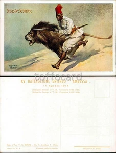 COLONIALE XV BATTAGLIONE ERITREO AMBESSA-AUTORE PISANI-D6-7 - Foto 1 di 1