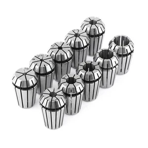 10pcs/set ER20 Spring Steel Collet Set CNC Milling Lathe Tool♬ - Picture 1 of 7