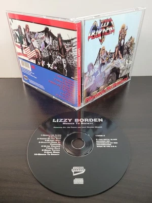 Menace To Society by Lizzy Borden (CD, 1986, Metal Blade/Enigma) 3984-14090-2 Foto 1 de 2