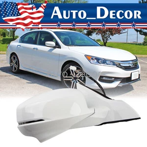 Right Side View Mirror Power Heated Camera for Honda Accord Sedan 2013-15 White - Picture 1 of 11