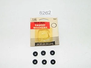 6 Beveled Faucet Washers 1/4 M 17/32" OD Shur-Seal - Picture 1 of 3