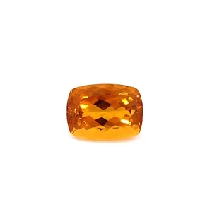 30.50 ct Top Luster Best Grade Mandarine Orange / Natural Citrine - Cushion Gem - Picture 1 of 4