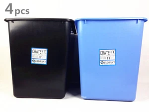 4x 39Ltr Rectangle Storage Basin Crate it Everyday Organizer Stackable #4699 - Picture 1 of 2