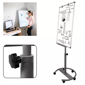 60x90 cm Flipchart Whiteboard Magnetisch Magnettafel Höhenverstellbar mit Rollen - Bild 1 von 12