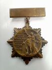 Vintage WWI US War Service Medal Brotherhood of  Railroad Trainmen Number 8820