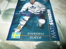 1997-1998 PINNACLE KRAFT DINNER MATS SUNDIN SWEDEN TEAM