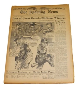 1960 The Sporting News 4/20/1960 TSN Cy Young Early Wynn Walter Johnson 83811 - Picture 1 of 1