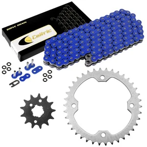 Blue O-Ring Drive Chain & Sprocket Kit for Yamaha Raptor 350 YFM350 2004-2013 - Picture 1 of 8