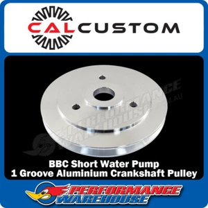 Big Block Chev Aluminium Crankshaft Pulley 1 Groove Short Water Pump BBC - Bild 1 von 3