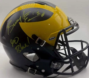 Braylon Edwards handsigniert & beschriftet Michigan Wolverines Originalgröße authentisch - Bild 1 von 4
