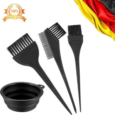 BRANDED VARHHUXHA 4 Stk Haarfärbepinsel Set, Farbpinsel Haare, Pinsel zum Haare Färben,