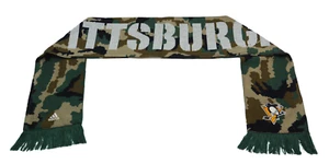 Pittsburgh Penguins NHL Hockey Woodland Knit Winter Scarf by adidas - Picture 1 of 5