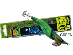 EGIKING SQUID BLACK SPOTS SERIES WHITH HOOK C'ULTIVA UV ACTIVE 3.0 COL: BS GREEN - Bild 1 von 1