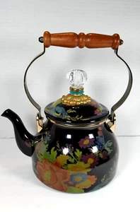 Mackenzie Childs Flower Market Teekanne Wasserkocher 2 Quart nicht mehr produziert neu - Bild 1 von 14