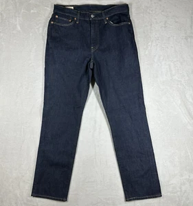 Levi’s Men’s 33x32 514 Premium Straight Flex Fit Blue Jeans Pants Dark Wash - Picture 1 of 16