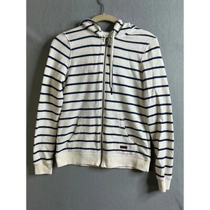 Roxy Hoodie Women's Extra Small Striped Full Zip Hoodie Sweatshirt with Pockets - Picture 1 of 9