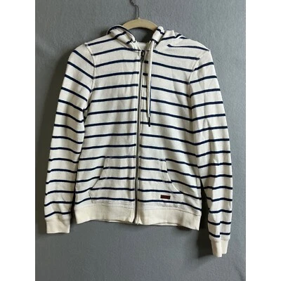 Sudadera con Capucha Roxy Para Mujer Extra Pequeña Rayas Cremallera Completa Sudadera con Capucha con Bolsillos Foto 1 de 4