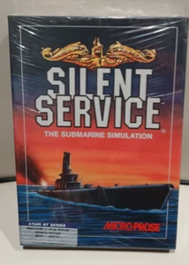 Silent Service Atari 1040/520 ST NEW Disk By Microprose - Picture 1 of 4