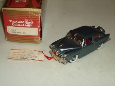 1/43 GOLDVARG 1951 KAISER HENRY J BLUEISH GREY  DIECAST EXCELLENT - Image 1 of 2